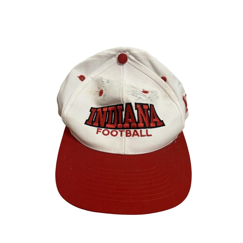 VTG Indiana Hoosiers Hat Cap Snap Back NCAA Football Logo‎ Athletic 90s Sport